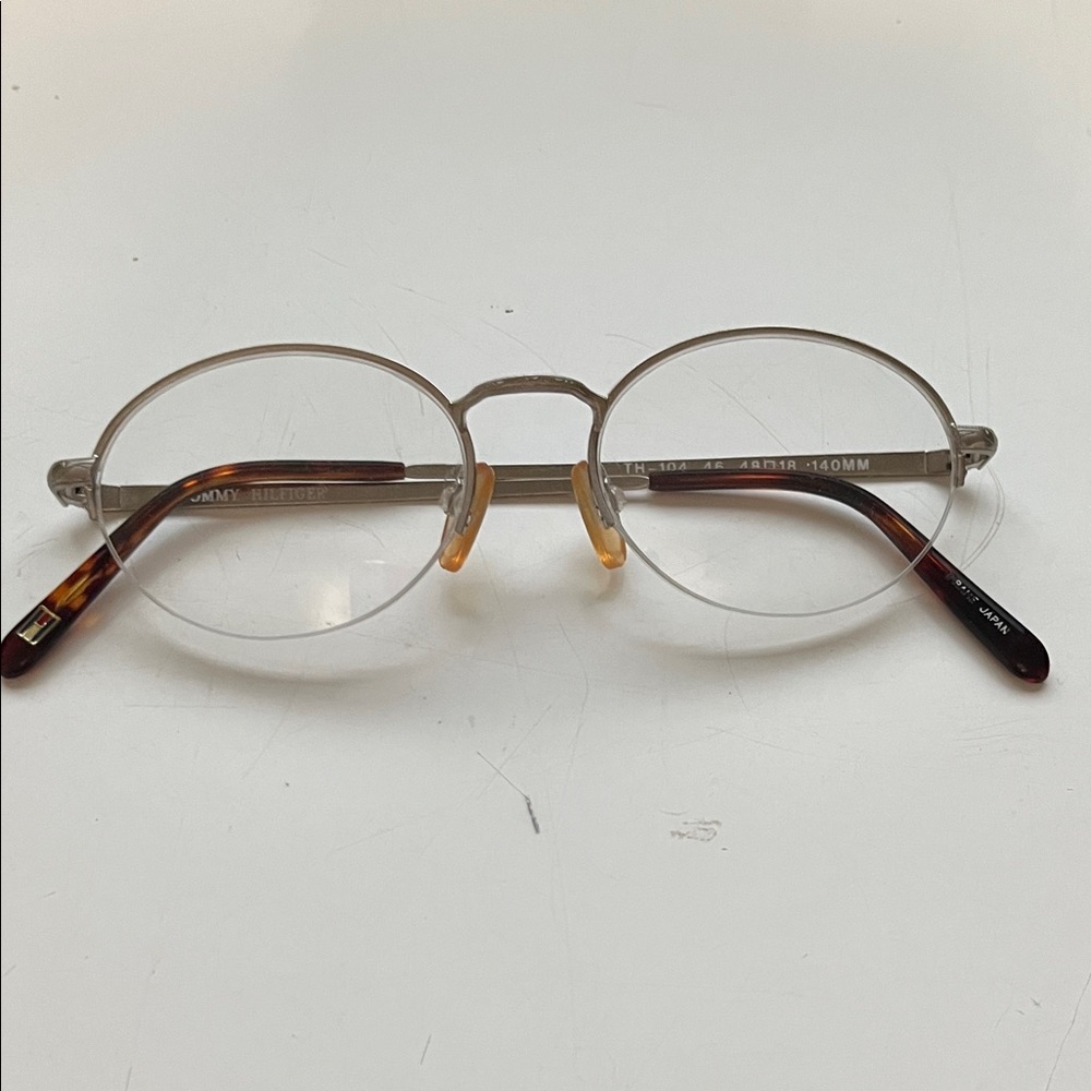 Tommy Hilfiger Rimless  Silver & Tortoise Glasses Frame